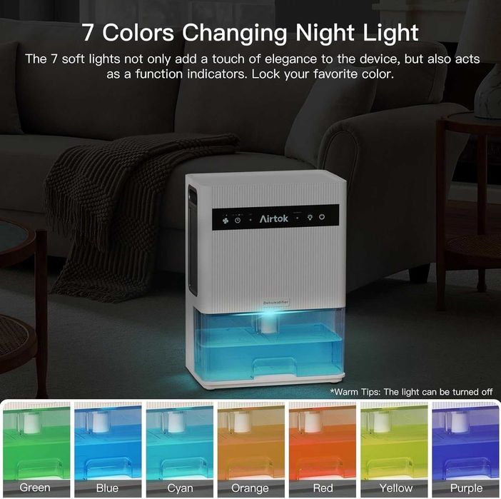 Влагоабсорбатор Airtok 3L Dehumidifier,Гаранция