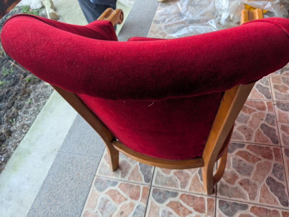 Fotolii vintage roșii/albastre