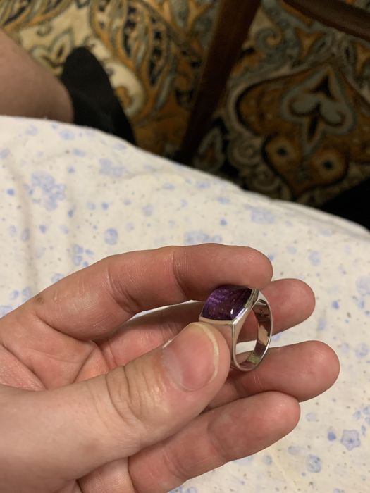 Серебрянное кольцо с аметистом