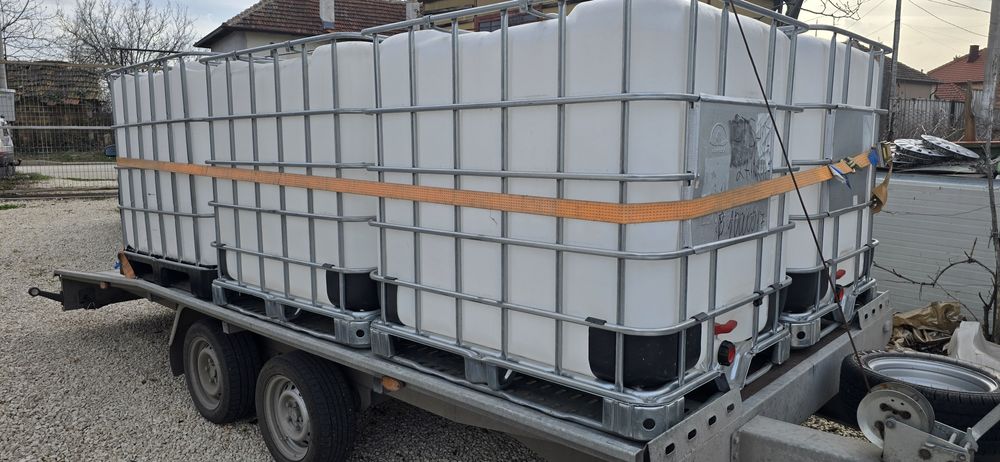 Бидони, Цистерни кубче, IBC контейнери с обков, резервоари 1 тон, 1000
