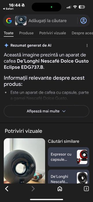 Aparat Cafea De'Longhi Nescafé Dolce Gusto Eclipse