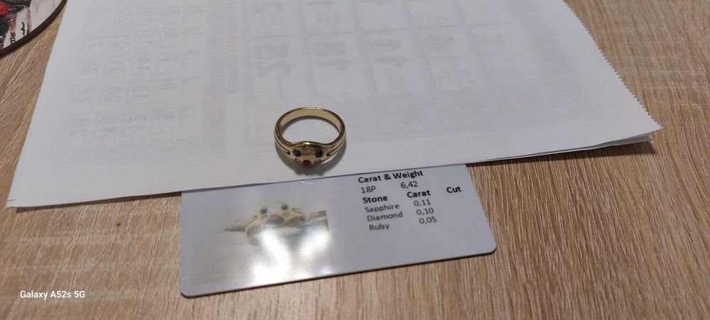 Златен пръстен 18к