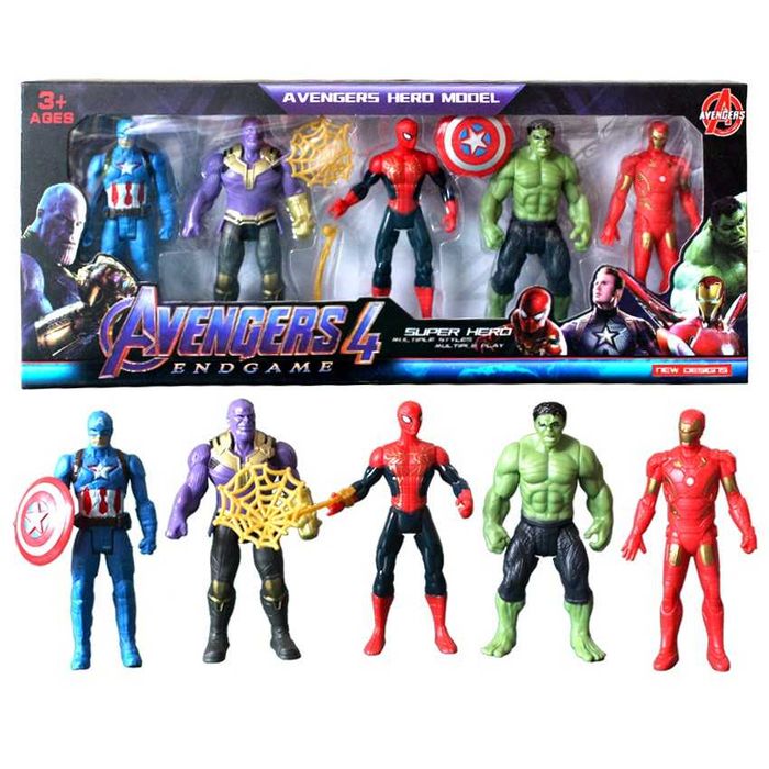 Фигурки AVENGERS фигури Спайдър Танос Хълк Капитан Америка Отмъстители