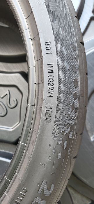 2 anvelope 285 35 21 continental sport contact7 2024 5,6mm