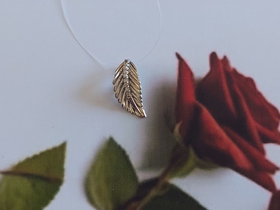 Золотой комплект,серьги с бриллиантами