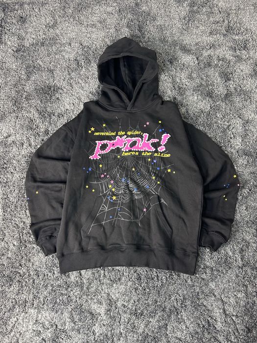 Sp5der P*NK Hoodie pink