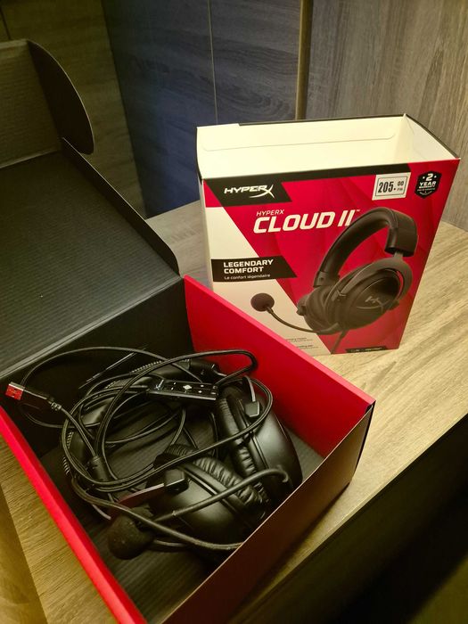 Гейминг слушалки HyperX - Cloud II, черни