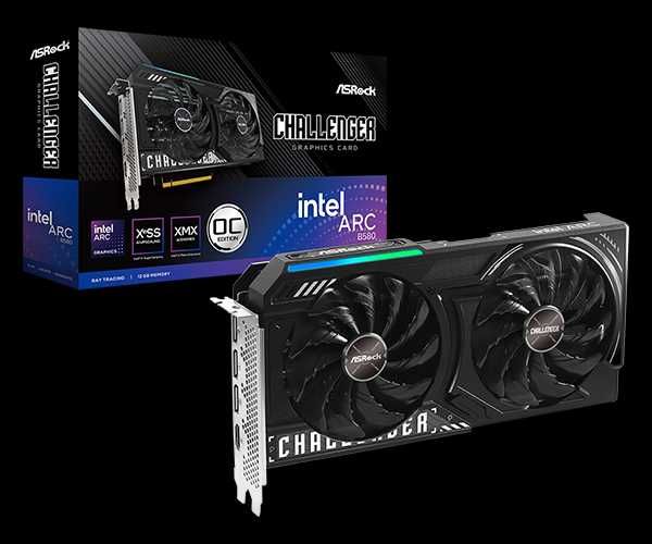 ASRock Challenger Intel Arc B580 — видеокарта среднего уровня