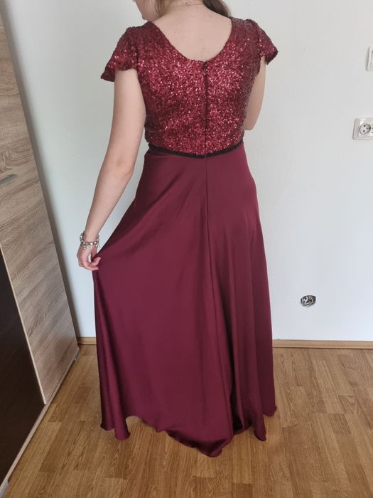 Rochie lunga cu paiete