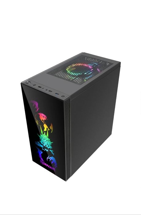 Carcasa Redragon Steeljaw Pro, Mid-Tower, , ATX, Bl telecomanda RGB