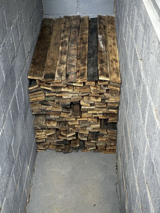 Доска обработанная обжигом