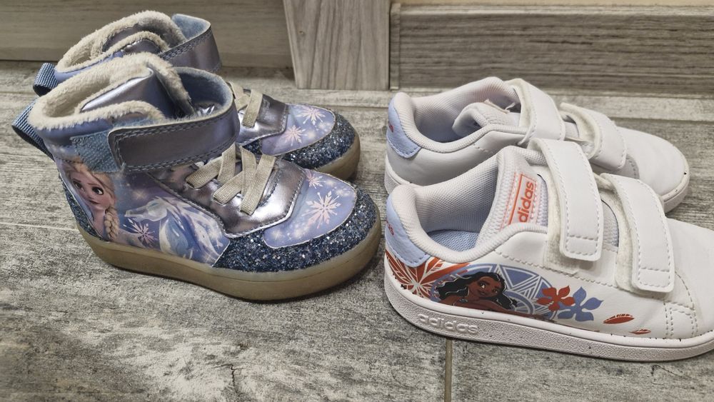 2 чивта маратонки Adidas и светещи ботуши Frozen 24 номер