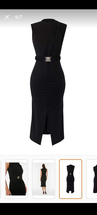 Черна рокля по тялото