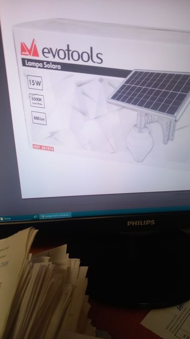 De vânzare lampa solara 15w