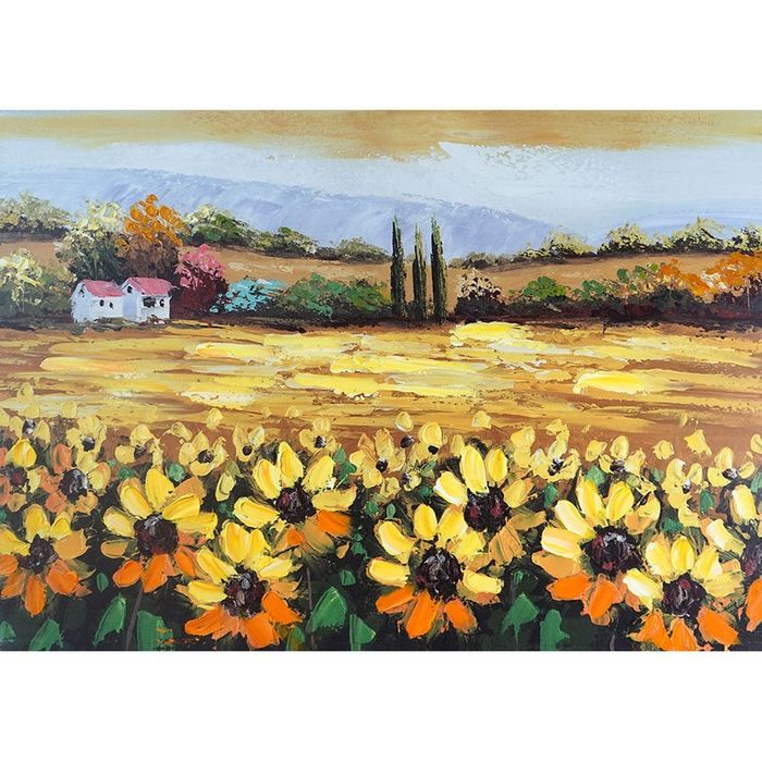 70см! Картина-канава "Слънчогледи"