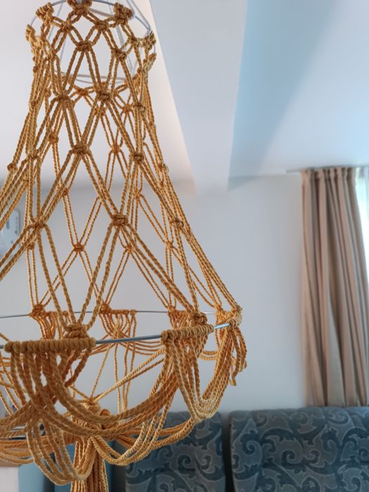 Бохо Макраме Полюлей Лампа - Различни Цветове