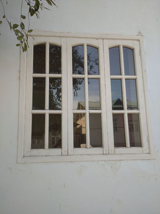 Готовые окна и двери из дерева, крашенные, готовые для установки. Б/у