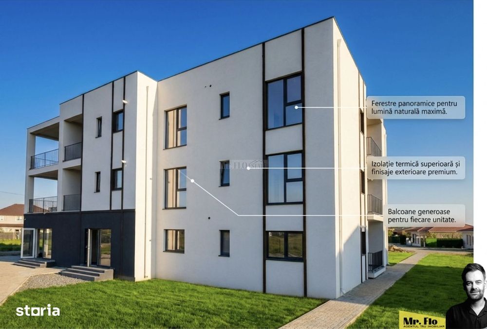 Apartament 2 camere - Construcție Nouă în Moșnița Nouă - de la 82.150E