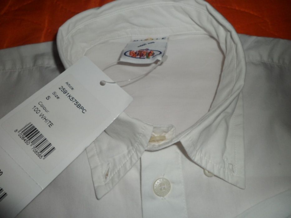 Camasa alba , noua , 11 - 12 ani