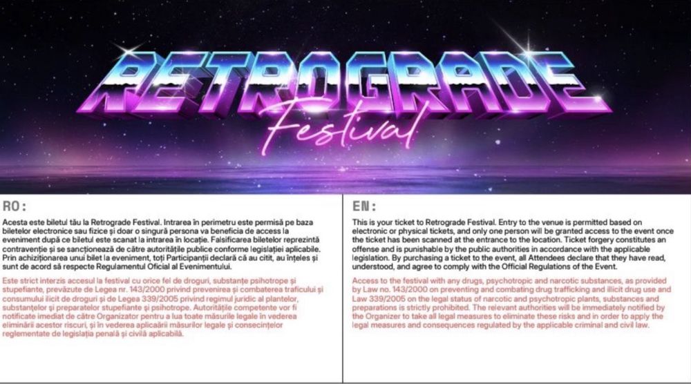 Vand 6 bilete retrograde ziua - 30 august