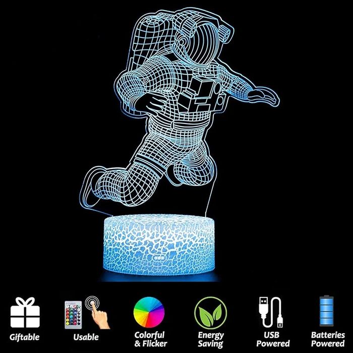 Lampa iluminata 3D, cu 2 imagini