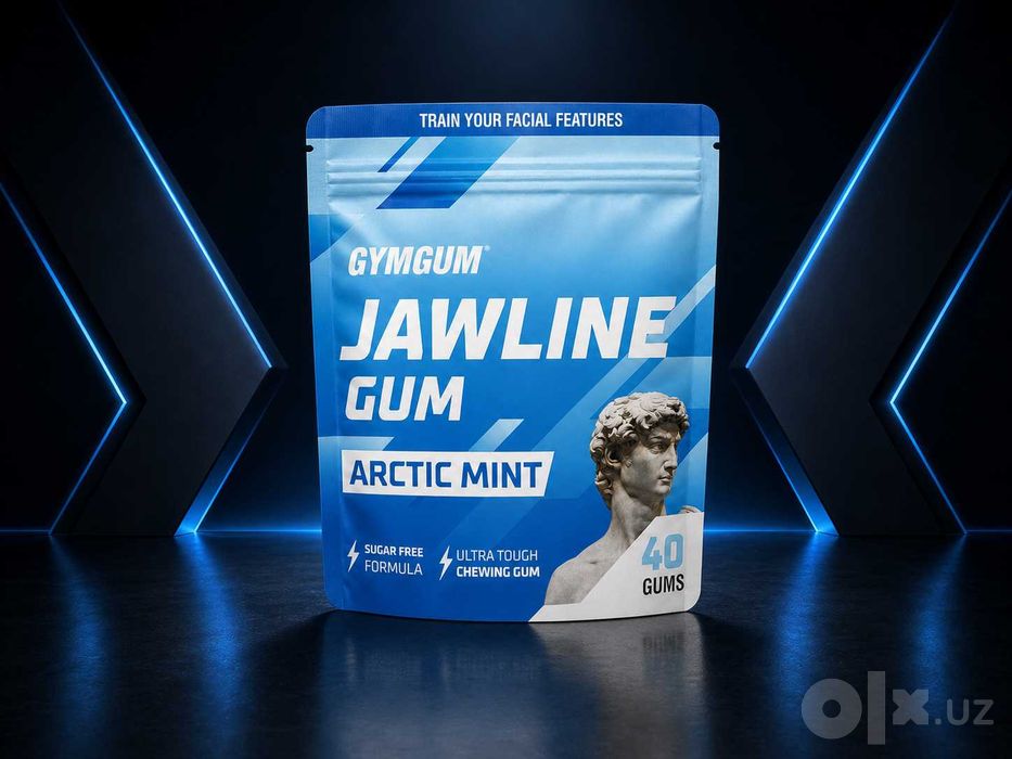 GYMGUM Jawline Gum Arctic Mint 40 шт — жёсткая жвачка
