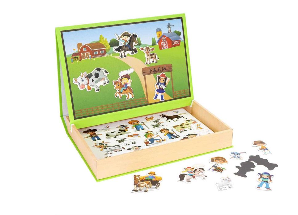 Намалена цена! Дигитална дървена кутия с магнити на ферма