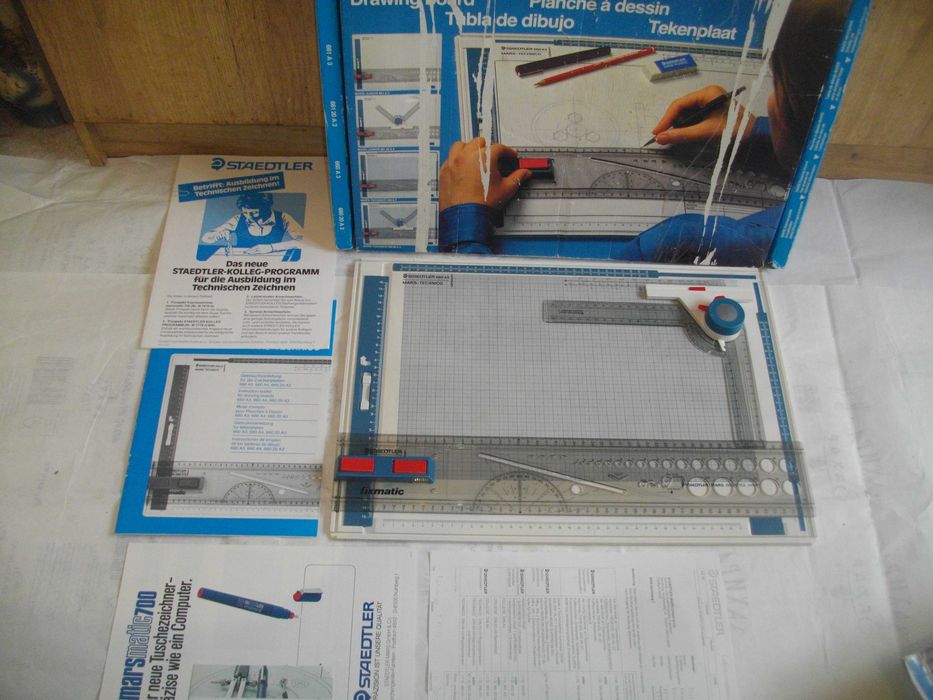 Немски Чертожна дъска нова А3 профи Газова горелка 93см пиезо Маркуч