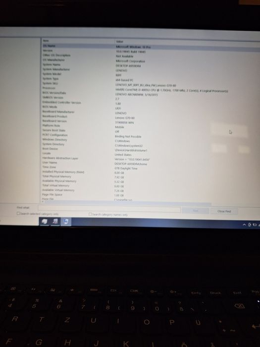 Laptop Lenovo G70-80 , i3 4005U , 8 GB,  ssd 120 GB,  17.3" HD+