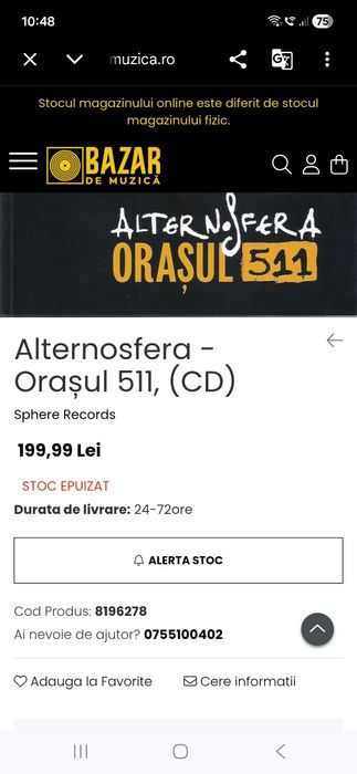 Cd Alternosfera orasul 511