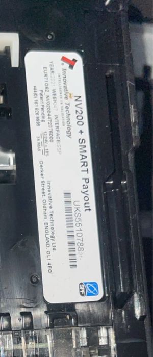 Bill acceptor nv200 smart payout