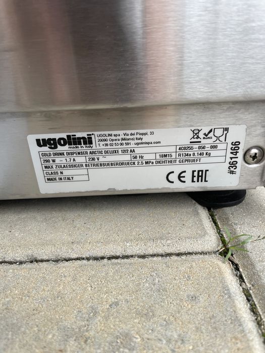 Dozator Dispenser limonada bauturi reci Ugolini 2x12 litri