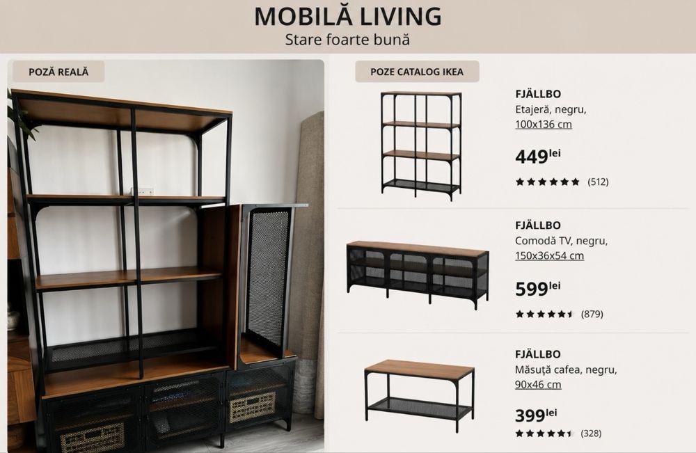 Mobila ikea / jysk / vasagle