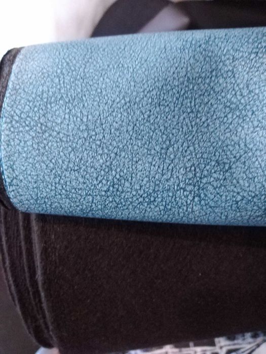 Еко кожа св.синьо тюркоазено тапицерия