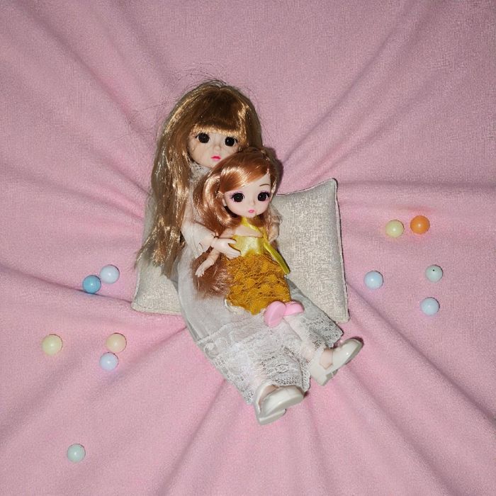 Păpuși Articulate Set "Mamă și Fiică" (30 cm)