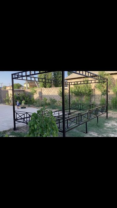 Топчан 3/5 размер металлический