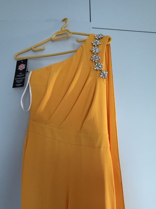 Salopeta galben-portocaliu eleganta BBY