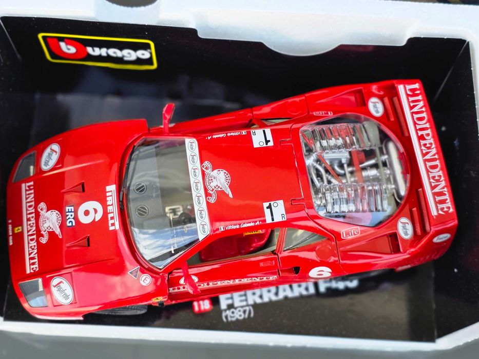 Macheta Auto 1/18 Burago Ferrari F40 1987 L'independente