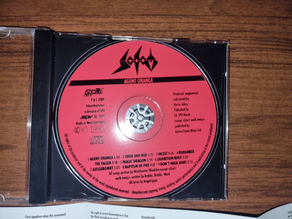 Sodom - agent orange 1989 cd