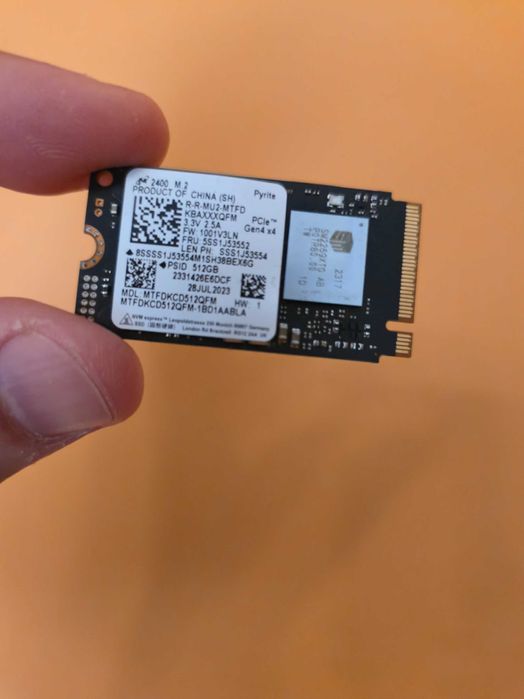 PS5 SSD 512GB Micron 2400, PCIe Gen4