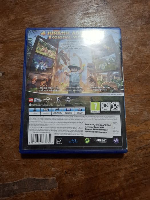 PS4 Игра Jurassic park Lego