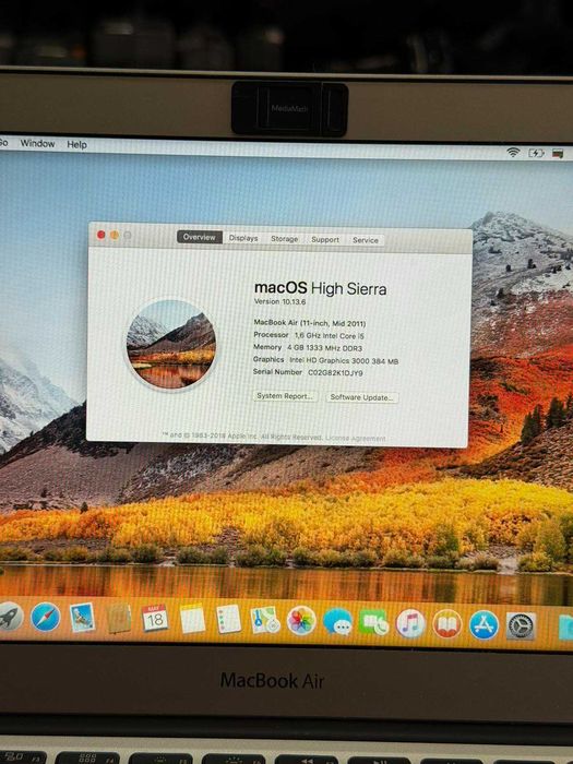 Лаптоп MacBook Air 11.6" A1370