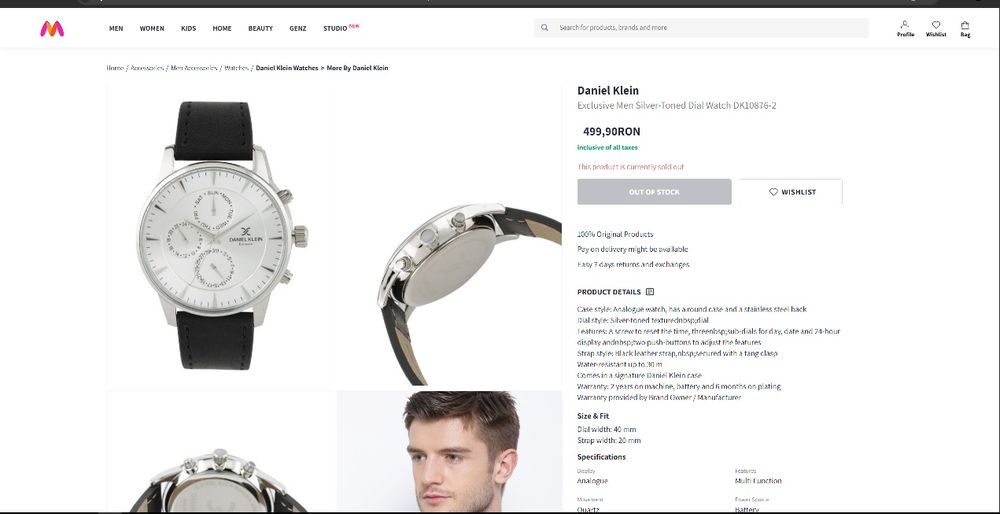 Ceas daniel klein
