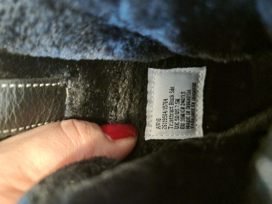 Cizme/botine Clarks dama, piele nubuc, 38