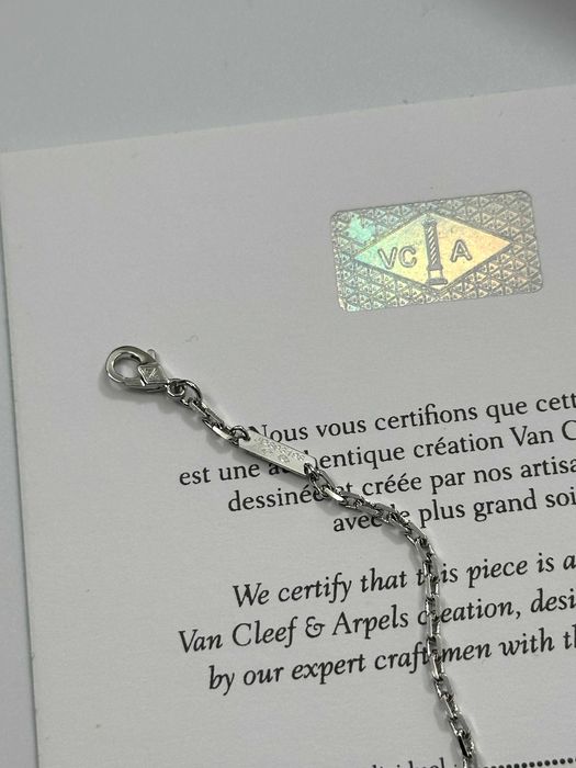 Bracelet Van Cleef & Arpels 1 motif White Gold 750 Chalcedony