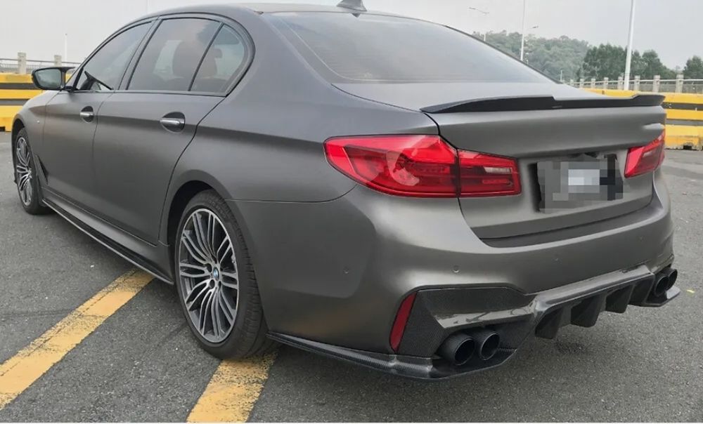 Eleron portbagaj lip spoiler BMW Seria 5 G30 F90 M5 CS negru lucios