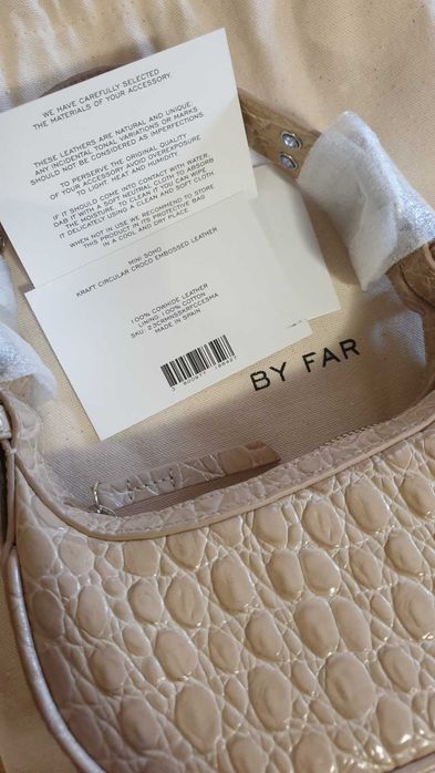 By Far Mini Soho Croco Leather