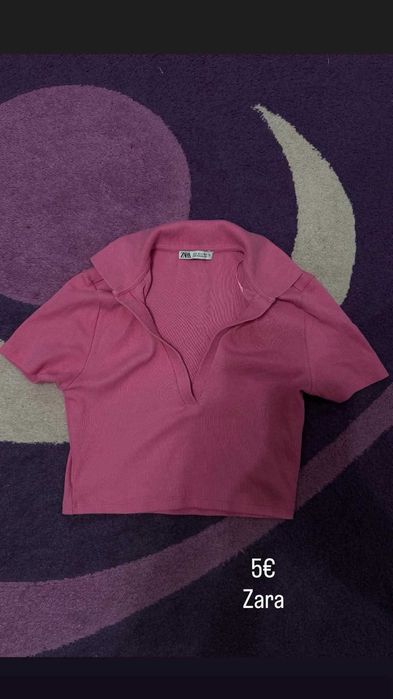 Маркови дамски топове и тениски – Calvin Klein, Zara (къси топове и блуза с полуполо)