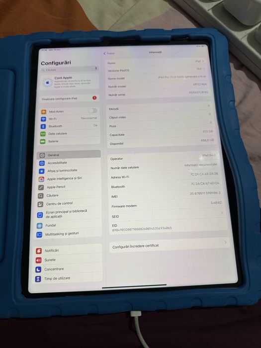 Ipad pro 12,9 6gen 512gb wifi+cellular
