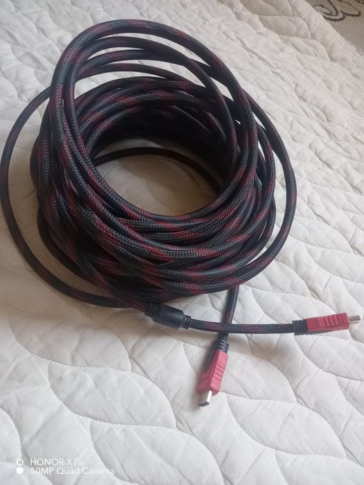 HDMI срочно продам новый кабель HDMI 12 метровый в хорошем состоянии m